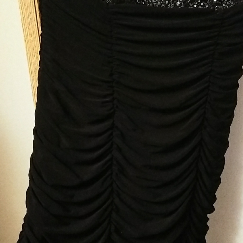Strapless black and sequin dress size 1X